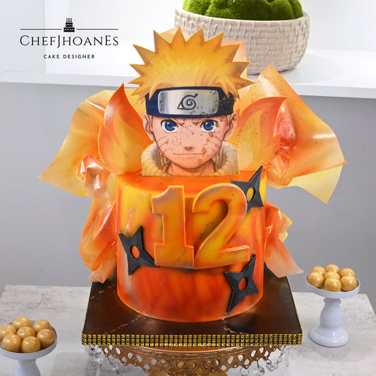 Naruto cake. Feed 15 people