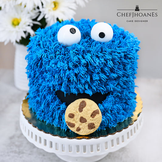 Cookie monster cake.