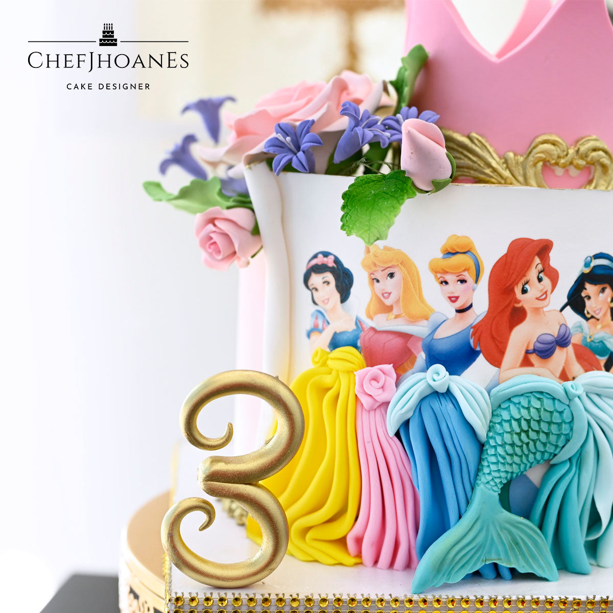 Disney Princess cake. Feed 15 people.