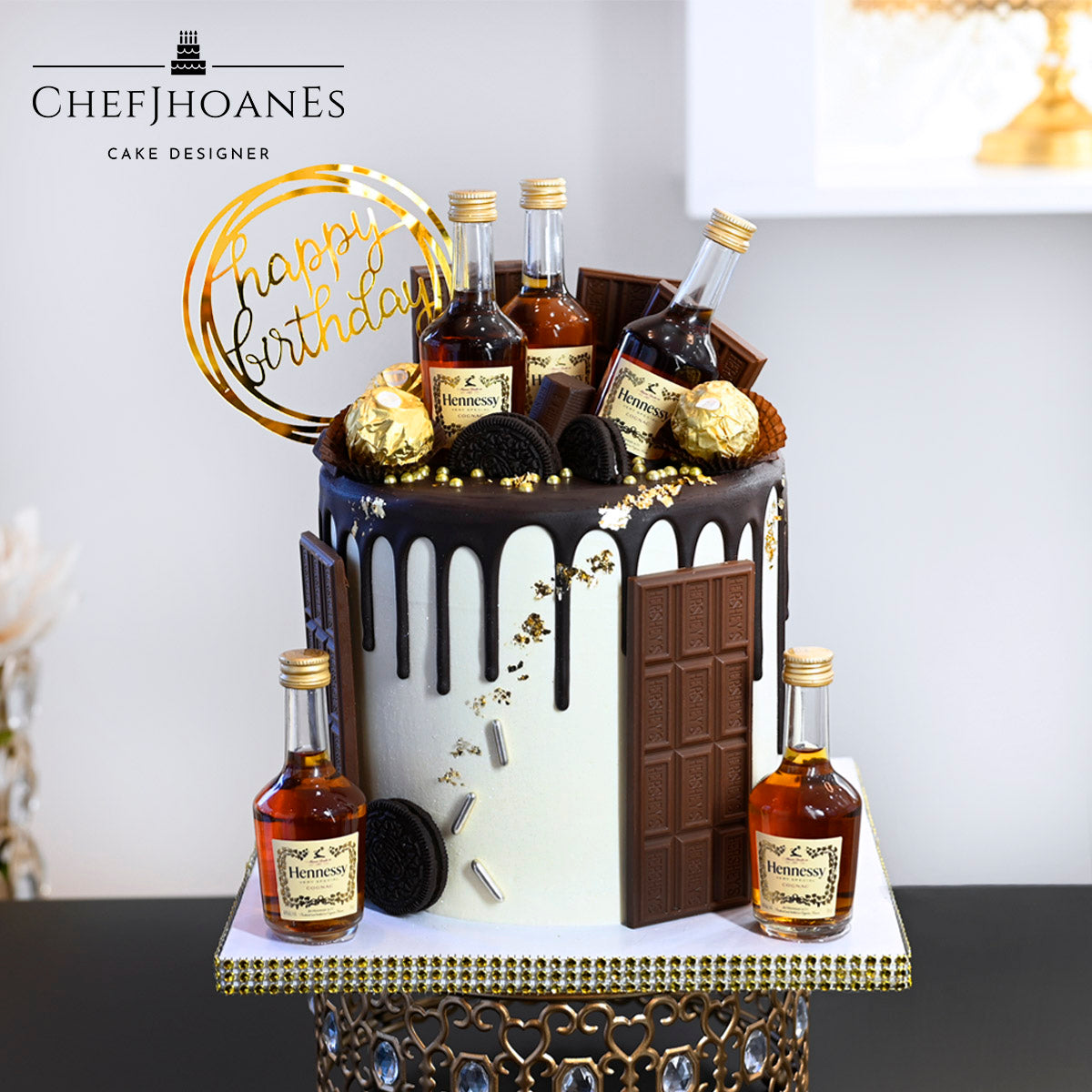 Hennessy cake. Feed 15 people.