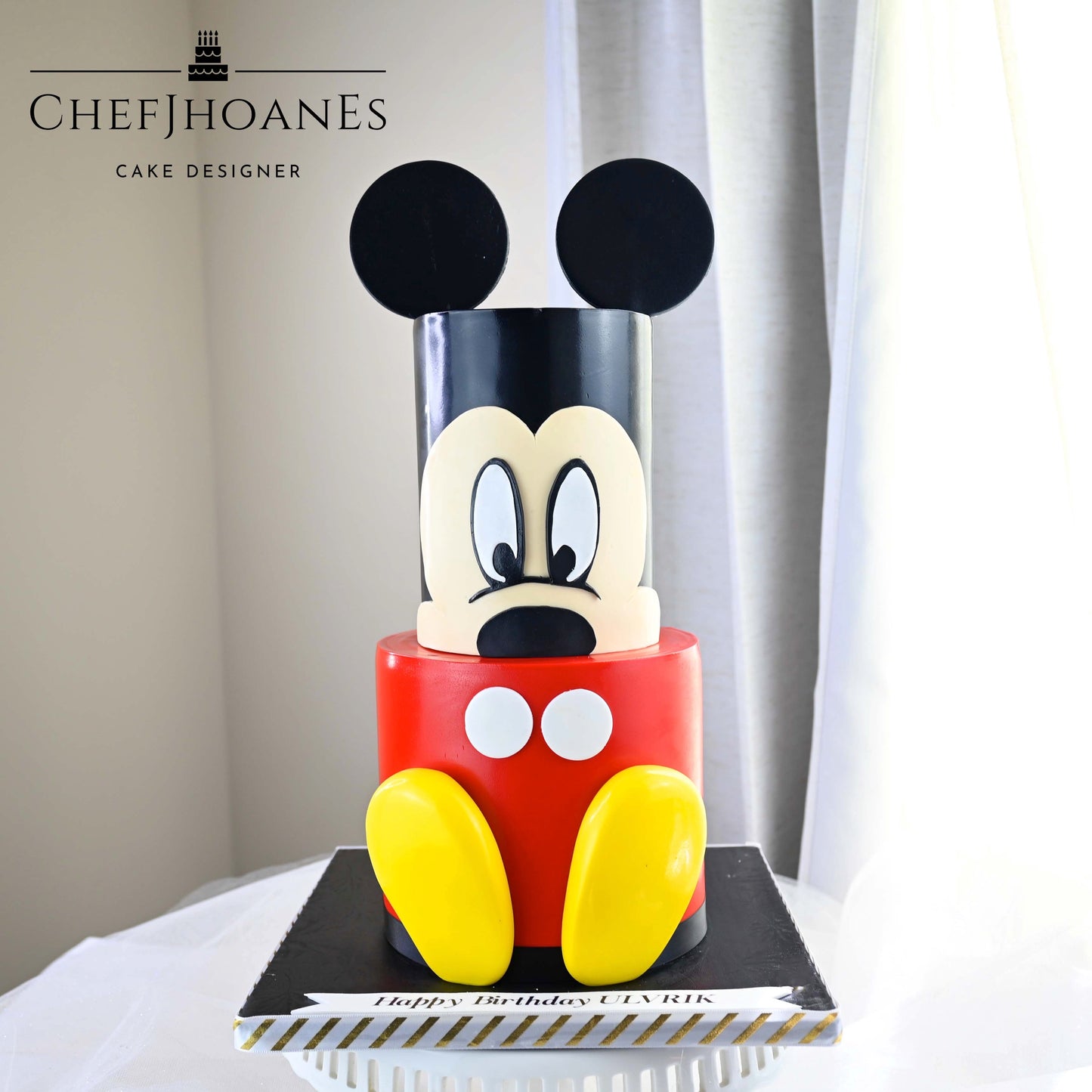 Mickey Mousse cake. Feed 25 people.