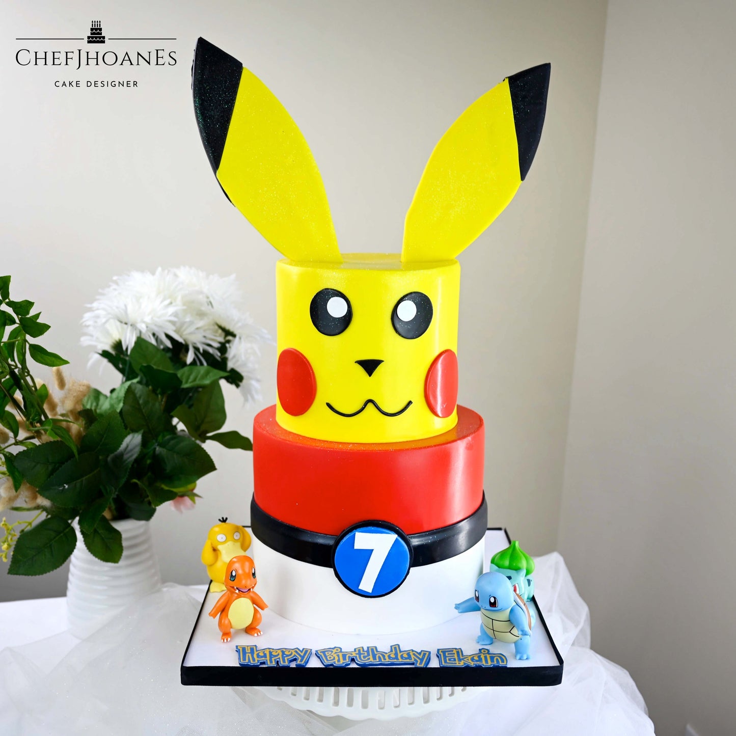 Pikachu cake. Feed 25 people